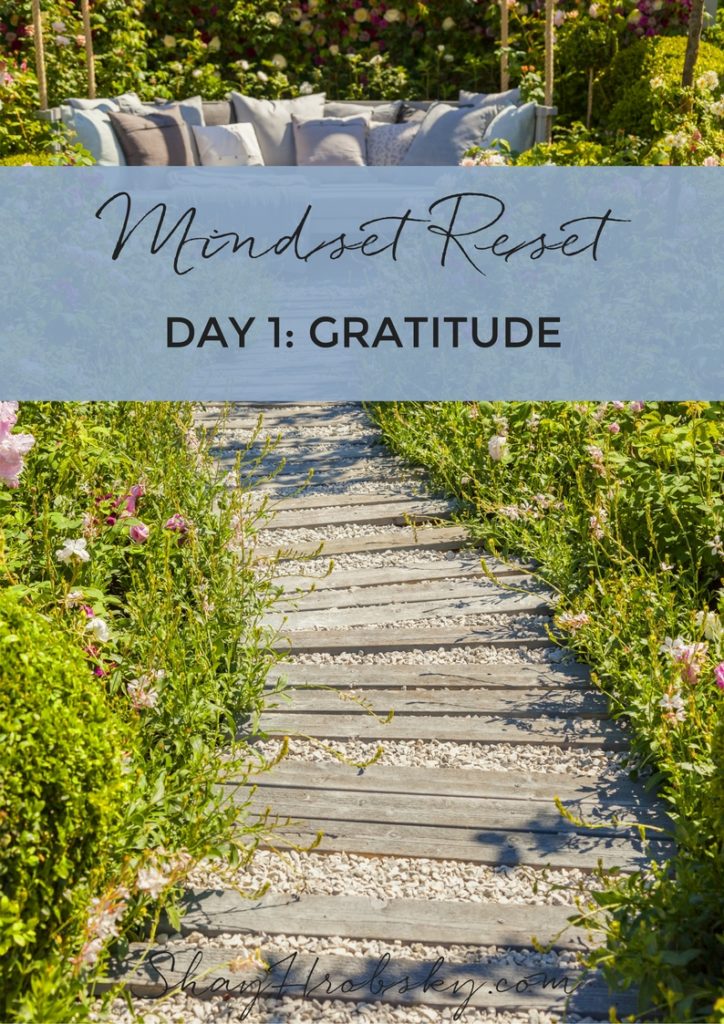 It's all about gratitude today! It's day 1 for the Mindset Reset and I'm sharing your affirmation and action step!