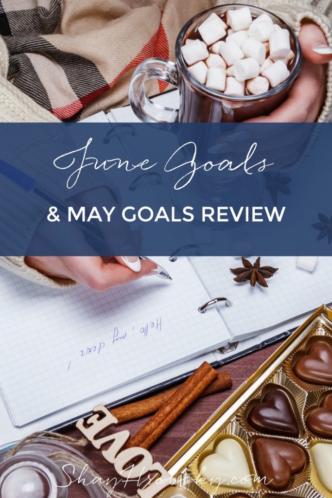 Let's look at my June Goals and review what I did in May to see what I got done and didn't get done.
