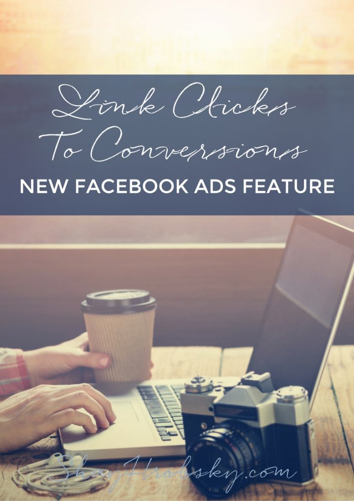 I'm sharing about a new Facebook Ads feature called Link Click To Conversions. It allows you to optimize your ads for link clicks and then switches it over to conversions. Come find out more here!