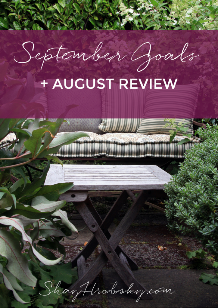 I'm sharing my Monthly Goals with you and a review of what I did last month! Come take a peek!